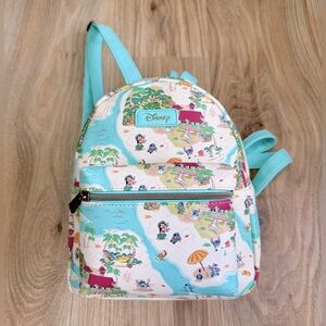 Loungefly Disney Lilo & Stitch Tropical Island Map Mini Backpack LNC
